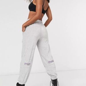 Bershka “Wild Thing” Velour Jogger